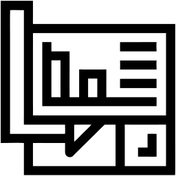 data visualization line icon