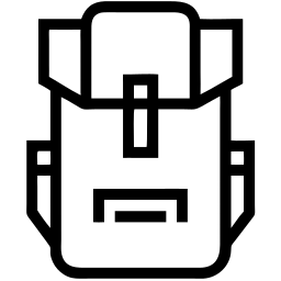 Rucksack linie Icon