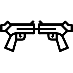 pistola linea icona