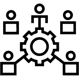 teamwork line icon