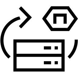 data transfer line icon