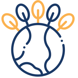 earth trees two-color icon