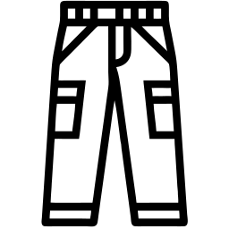 cargo pants line icon