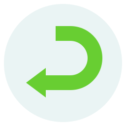 défaire plat icône