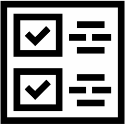 checklist line icon
