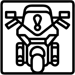 摩托车 线条 图标