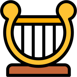 harp lineal color icon