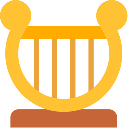 harp flat icon