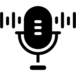mikropon terisi ikon