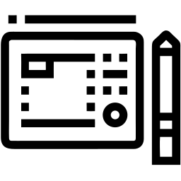 fax machine line icon