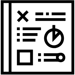 列表 线条 图标