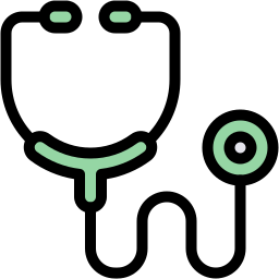 stethoscope lineal color icon