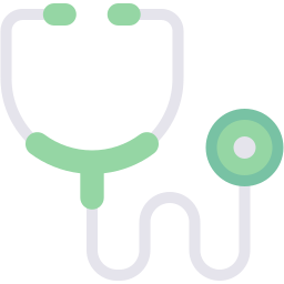 stethoscope flat icon