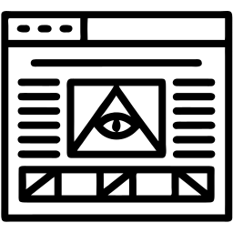 web page line icon