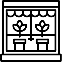 温室 线条 图标
