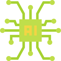 artificial intelligence flat icon