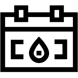 дата сдачи крови line иконка