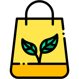 shopping bag lineal color icon