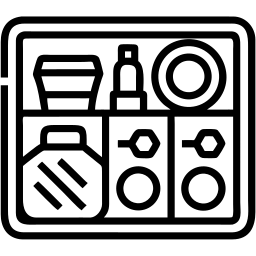 makeup organizer line icon