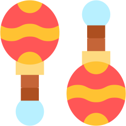 rattle flat icon
