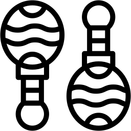 rattle line icon