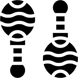 rattle filled icon