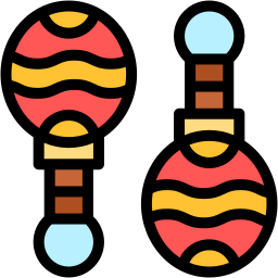 rattle lineal color icon