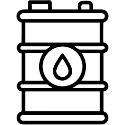 oil barrel line icon