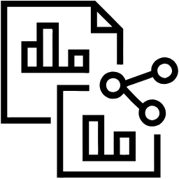 dados linha ícone