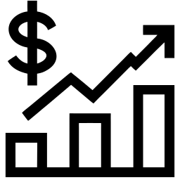 dollar line icon