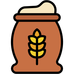 flour bag lineal color icon
