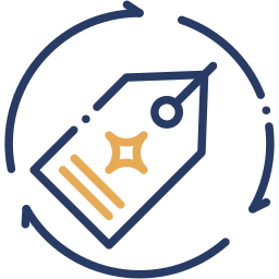 marketing two-color icono
