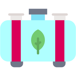 biomass fuel flat icon