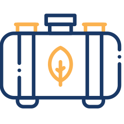 biomass fuel two-color icon