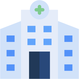 hospital flat icon