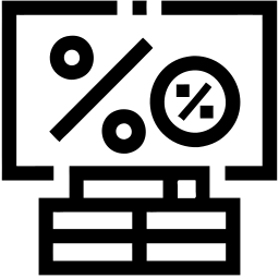 Prozentsatz linie Icon