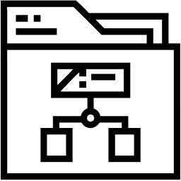 folder line icon
