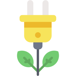 green energy flat icon