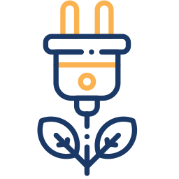 green energy two-color icon