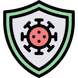 shield lineal color icon