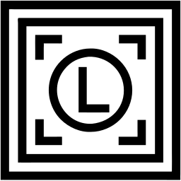 字母 l line 图标