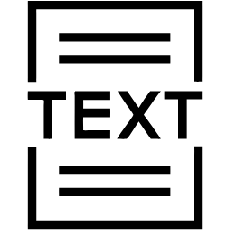 文本 线条 图标