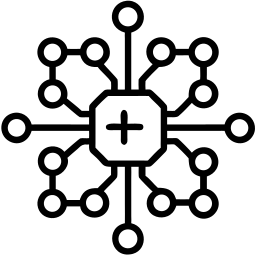 neural network line icon