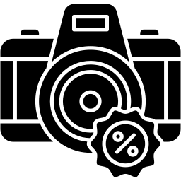 camera sale icon