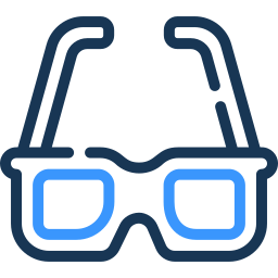 sunglasses two color icon