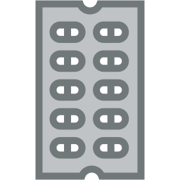 pill pack two color icon