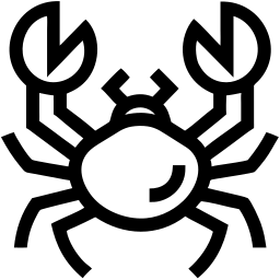 crab line icon