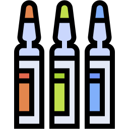 ampoule lineal color icon
