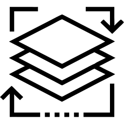 Schichten linie Icon