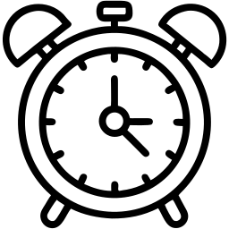 闹钟 线条 图标